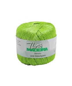 Fil à crocheter et à tricoter métallisé Nora Madeira - 25GR 352 Vert