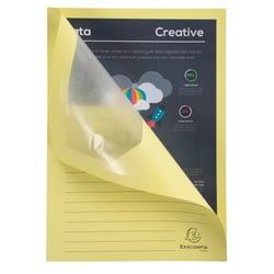 Paquet de 100 chemises à fenêtre SUPER 160g/m2 - 22x31cm - Canari - Exacompta