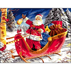 Princesse - Canevas antique La magie de Noël 50x65cm