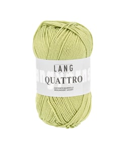 Fil à tricoter 100% coton QUATTRO - Lang Yarns 16 Vert
