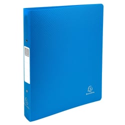 Classeur 2 anneaux 30mm polypropylène OPAK rigide 10/10e - A4 Maxi. - Bleu clair - x 10 - Exacompta