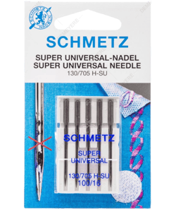 Aiguilles Super Universelle pour Machine - Dimension 100/16 - 130/705H-SU - 5 pces - SCHMETZ Bleu