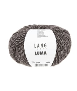 Pelote Luma — Soie, Alpaga & Laine Vierge — Lang Yarns 0068 Marron