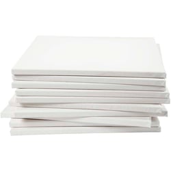 Entoilé, P: 1,6 cm, dim. 40x40 cm, 280 gr, blanc, 40 pièces/ 1 Pq.
