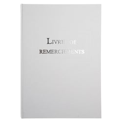 Livre de remerciement 96 pages 297x210 - Blanc - Le Dauphin