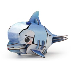 MierEdu PUZZLE 3D CONSTRUCTION&SON: ANIMAUX MARINS / DAUPHIN 11,78x7,12x7,87cm, avec son, fonctionne sur une piles
bouton CR2032 (incl.), en boîte  10,8x3,5x19,4cm, 6+