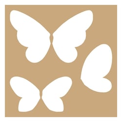 16 Pochoirs Papillon Réutilisables Pour Peinture - Kit Tailles Mixtes Pour DIY, Meubles Et Décoration