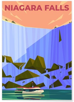 Affiche Niagara Falls | A3 : 29,7x42cm