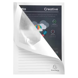 Paquet de 100 chemises à fenêtre SUPER 160g/m2 - 22x31cm - Blanc - Exacompta