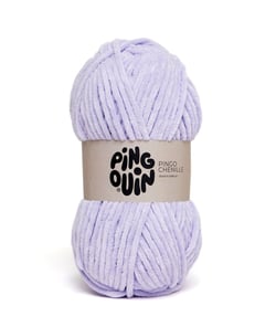 Fil velours 100GR à tricoter PINGO CHENILLE - Pingouin - certifié Oeko-Tex Lilas Clair bleu