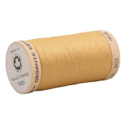 Bobine de fil 100% coton bio 275m jaune pale
