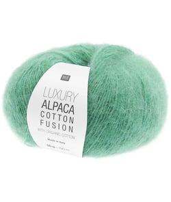 Coton bio à Tricoter & alpaga LUXURY ALPACA COTTON FUSION – Rico Design – La rencontre parfaite entre fraîcheur, douceur et luxe 05 Turquoise