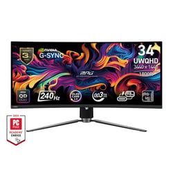 Écran PC Gamer MSI MPG - QD-OLED - 9S6-3DD04T-035 - Noir - 81,2 x 13 x 36,1 cm
