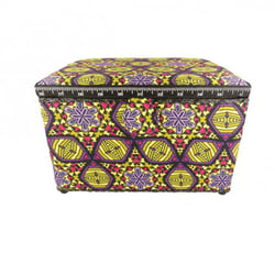 Boîte couture 21cmx28cmx19cm imprimé wax