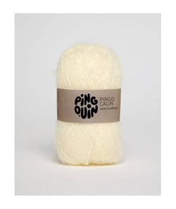 Pelote à tricoter PINGO CALIN - certifié Oeko-Tex - Pingouin Ecru
