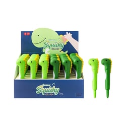 Stylo Gel Animaux Kawaii Squishy Encre Bleue - Dino