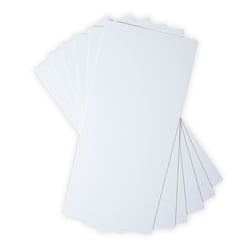 6 planches de cartonnettes blanches - 15,2x33 cm - Sizzix