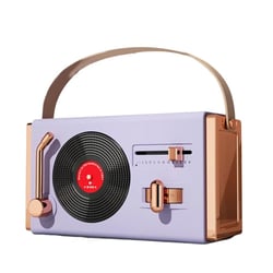 Mini Enceinte Bluetooth Rétro Portable Son Stéréo 360° Fantasy Purple 5 Modes YONIS