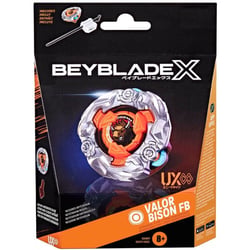 Toupie beyblade x valor bison fb - type endurance - pack toupie et lanceur - HASBRO