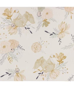 Tissu coton Dashwood New Beginnings roses de 110 cm de largeur 0 Ecru vendu par 50 cm