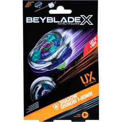 Toupie beyblade x shadow shinobi 1-80mn ux - type défense - pack toupie et lanceur - HASBRO