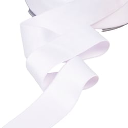 Elastique microfibre ultra doux blanc au mètre