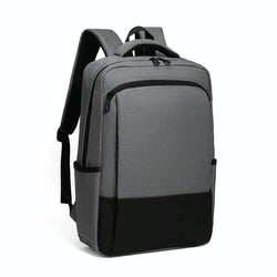 Sac À Dos Ordinateur Multifonctionnel Gris Clair Résistant Et Pratique Gris foncé YONIS