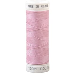 Fil à coudre polyester 100m made in France - rose girl 202