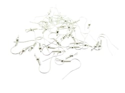 40 Crochets boucles d'oreilles - 18*19mm - argent clair