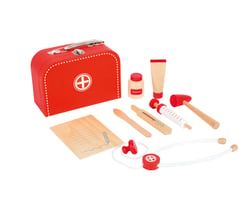 Mallette de docteur Visite medicale - Smallfoot - Rouge