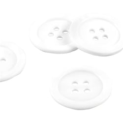 Bouton 100% nacre rond blanc