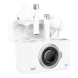 Ecouteurs Bluetooth Sans Fil 5.3 Marron Longue Autonomie Chargement Rapide Blanc YONIS