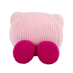 Peluche Kirby Nuiguru‑Knit Mocchi Mocchi Junior - Bouche ouverte - Produit vendu à l'unité