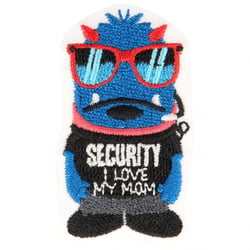 Ecusson thermocollant monstre sécurité 5 cm x 3 cm