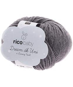 Fil à tricoter Rico Baby Dream Uni Dk - Rico Design 06 Gris