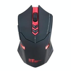 Souris Gaming Sans Fil 2400DPI 7 Boutons Avec Rétroéclairage Coloré et USB Rouge YONIS