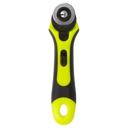 Cutter rotatif 28mm vert/noir avec cran de sécurité