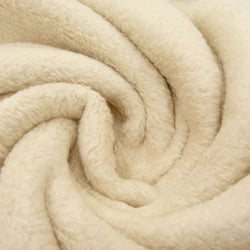 Tissu Doudou uni Beige clair
