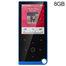 Lecteur MP4 Rouge 2.4 Pouces 8GB Écran Tactile Musique Vidéo E-Book Alarme Bleu YONIS
