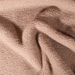 Tissu Bouclette Teddy envers Polaire uni Beige