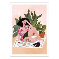 Affiche 50x70 cm - Sundaying pizza - Maja Tomljanic