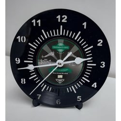 Horloge vinyle 45T recyclé BLACK