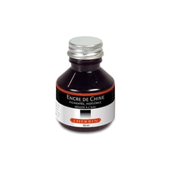 Encre de Chine - Noir - Calligraphie - Flacon de 50ml - Herbin