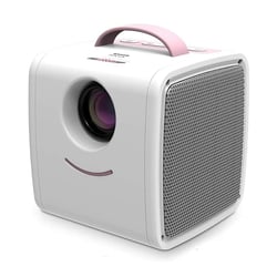 Mini Videoprojecteur Enfant 10W HD 1080P 30 Lumens HDMI USB SD Audio Rose YONIS