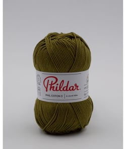 Fil coton à tricoter PHIL COTON 3 - Phildar - PPSC - certifié Oeko-Tex Vegetal Vert