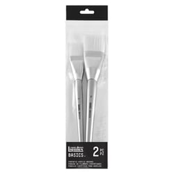 2 pinceaux - Plat - Extra-large - Acrylique - Fibres synthétiques - Manche long - Liquitex
