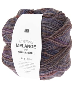 Pelote de laine Creative Melange Aran Wonderball - 200 GR - Rico Design 030 Winter