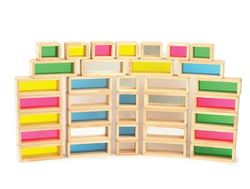 Briques géantes arc-en-ciel 36 pcs - TickiT