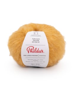 Pelote de mohair à tricoter PHIL LOVELY MOHAIR - Phildar Miel Jaune