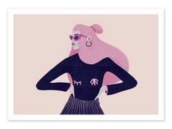 Affiche 50 x 70 cm -  Want to eat  her hair - Veronika Grenzebach by The Artcicle
